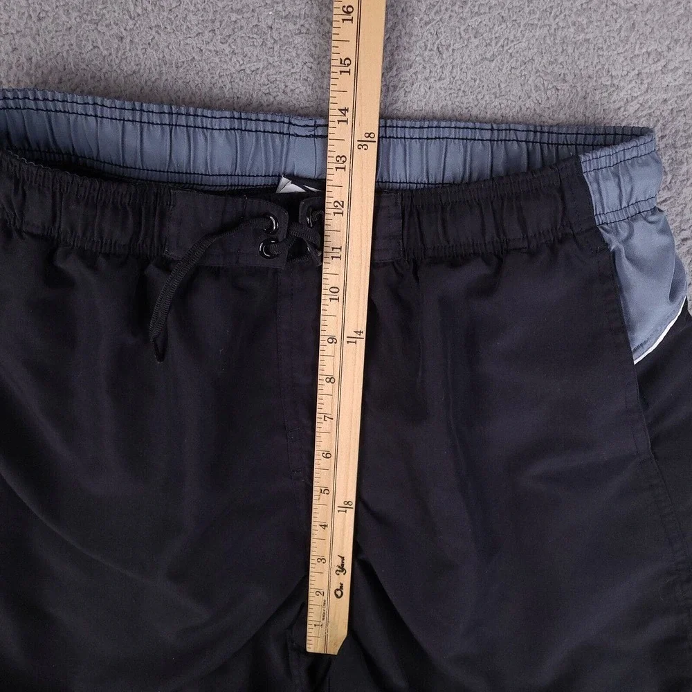 Nike Swim Trunks Mens Large Black‎ Board Shorts Drawstring Surfing Swimwear